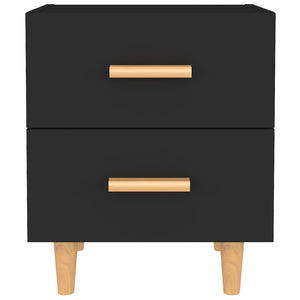 Nachttische 2er Set, Schwarz, 40x35x47,5 cm