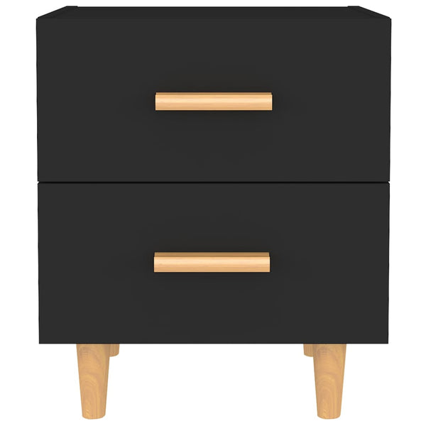 Nachttische 2er Set, Schwarz, 40x35x47,5 cm