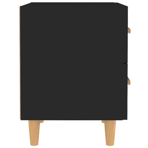 Nachttische 2er Set, Schwarz, 40x35x47,5 cm