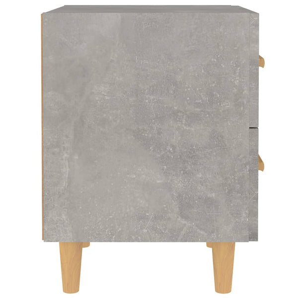 Betongrauer Nachttisch, 40 cm