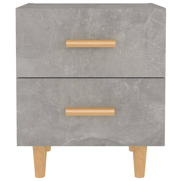 Nachttische 2er Set Betongrau 40x35x47,5 cm
