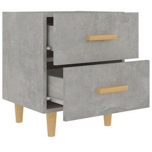 Nachttische 2er Set Betongrau 40x35x47,5 cm