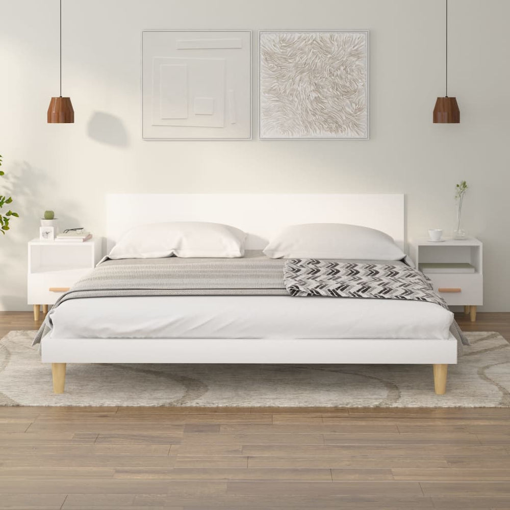 vidaXL Nightstands 2 pcs. White 40x35x47 cm