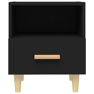 Nachttische Schwarz 40x35x47 cm, 2er-Set