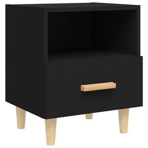 Nachttische Schwarz 40x35x47 cm, 2er-Set