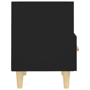 Nachttische Schwarz 40x35x47 cm, 2er-Set