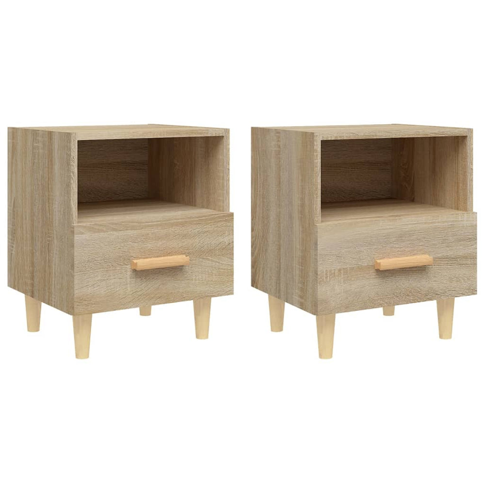 vidaXL Nightstands 2 pcs. Sonoma Oak 40x35x47 cm
