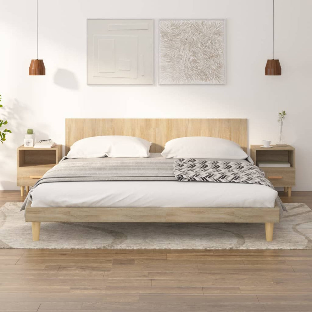 vidaXL Nightstands 2 pcs. Sonoma Oak 40x35x47 cm