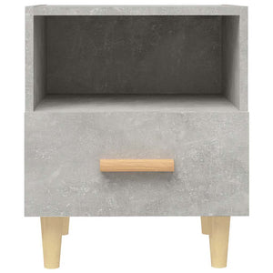 Nachttische 2er Set Betongrau 40x35x47 cm