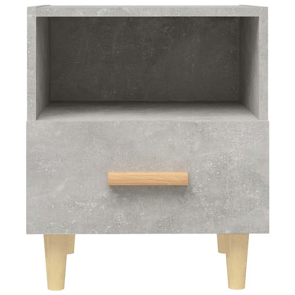 Nachttische 2er Set Betongrau 40x35x47 cm