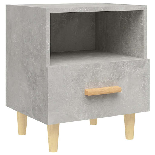 Nachttische 2er Set Betongrau 40x35x47 cm