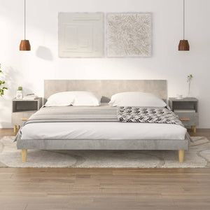 Nachttische 2er Set Betongrau 40x35x47 cm