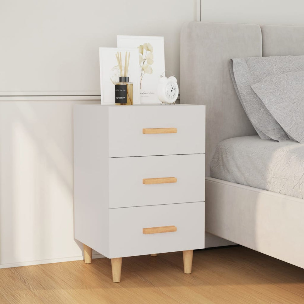 vidaXL Nightstand White 40x40x66 cm Engineered Wood