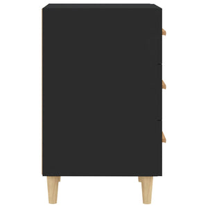 Schwarzer Nachttisch 40x40x66 cm