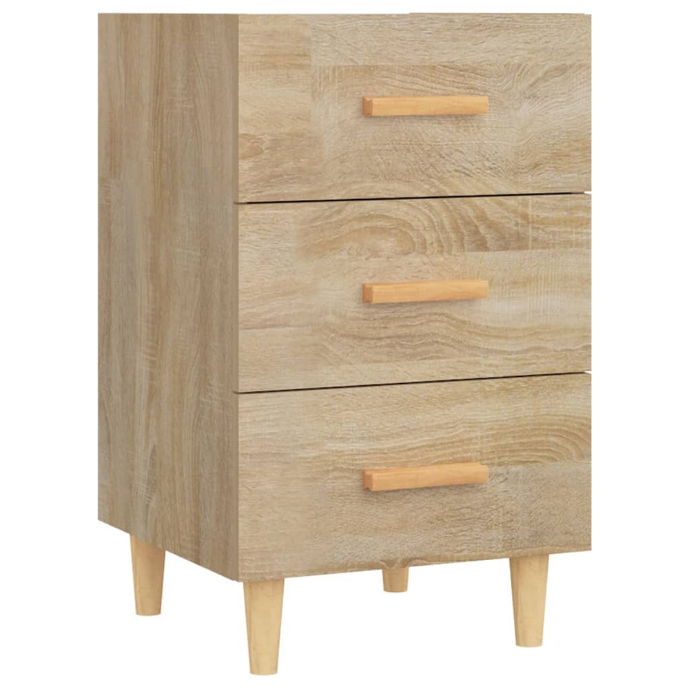 vidaXL Nightstand Sonoma Oak 40x40x66 cm Engineered Wood