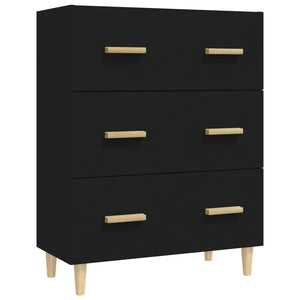 Schwarzes Sideboard 70x34x90 cm