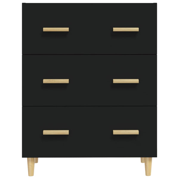 Schwarzes Sideboard 70x34x90 cm
