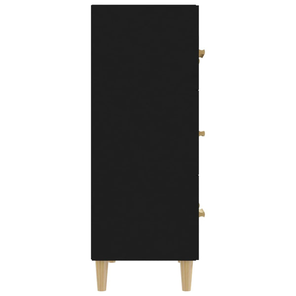 Schwarzes Sideboard 70x34x90 cm