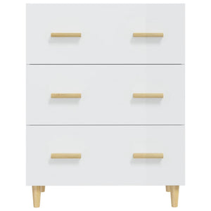 Hochglanz Weißes Sideboard 70x34x90 cm