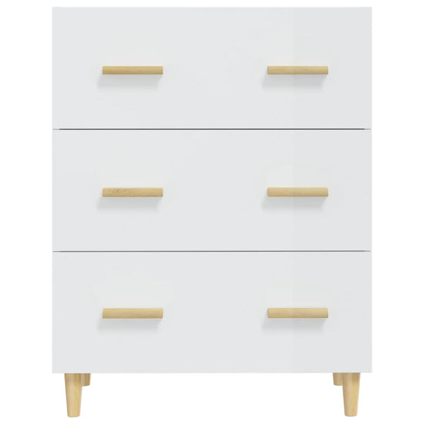 Hochglanz Weißes Sideboard 70x34x90 cm
