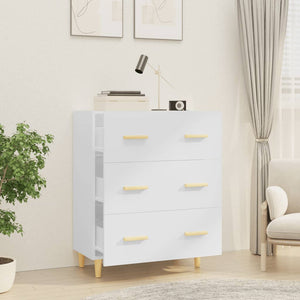 Hochglanz Weißes Sideboard 70x34x90 cm