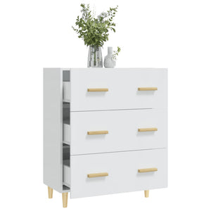 Hochglanz Weißes Sideboard 70x34x90 cm