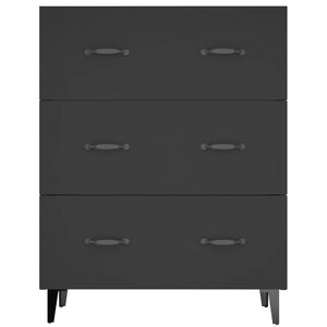 Schwarzes Sideboard 69,5 cm Holz