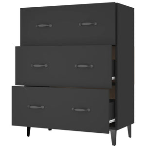 Schwarzes Sideboard 69,5 cm Holz