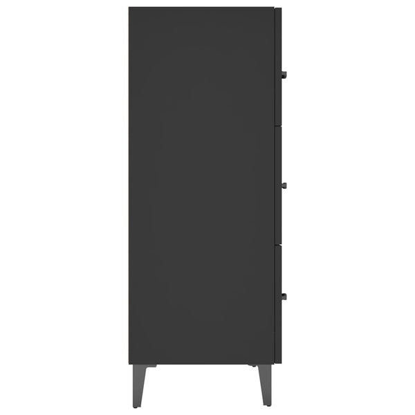 Schwarzes Sideboard 69,5 cm Holz