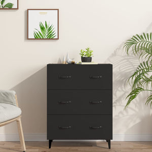 Schwarzes Sideboard 69,5 cm Holz