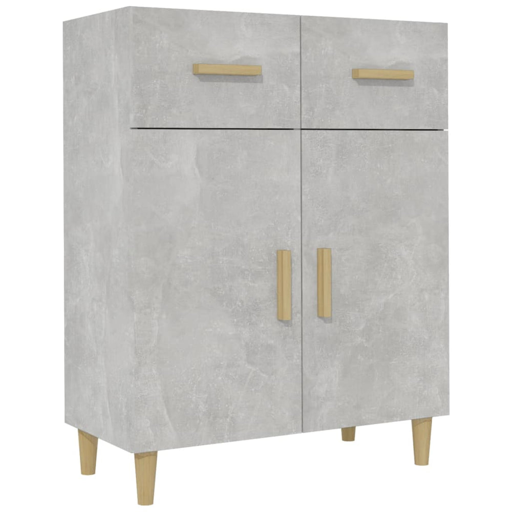 vidaXL Sideboard Concrete Gray 69.5x34x89 cm Engineered Wood