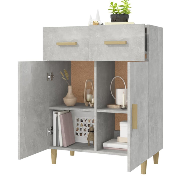 Betongraues Sideboard 69,5 cm