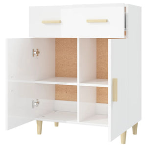 Hochglanz Weißes Sideboard 69,5 cm