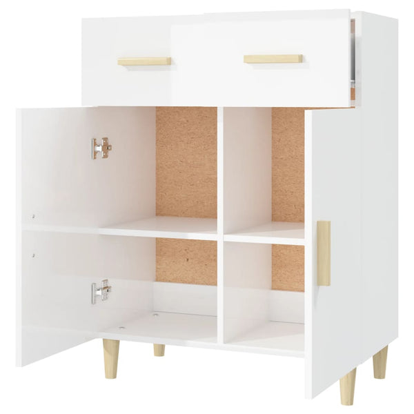Hochglanz Weißes Sideboard 69,5 cm