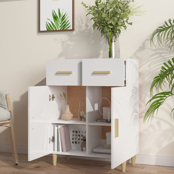 Hochglanz Weißes Sideboard 69,5 cm