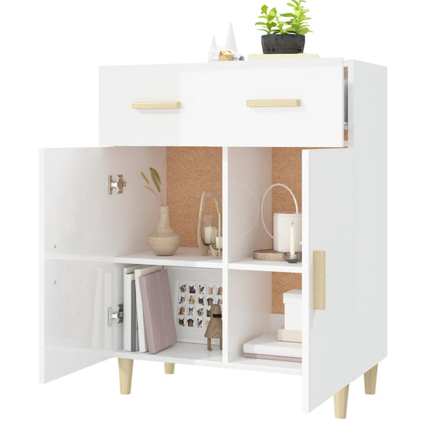 Hochglanz Weißes Sideboard 69,5 cm