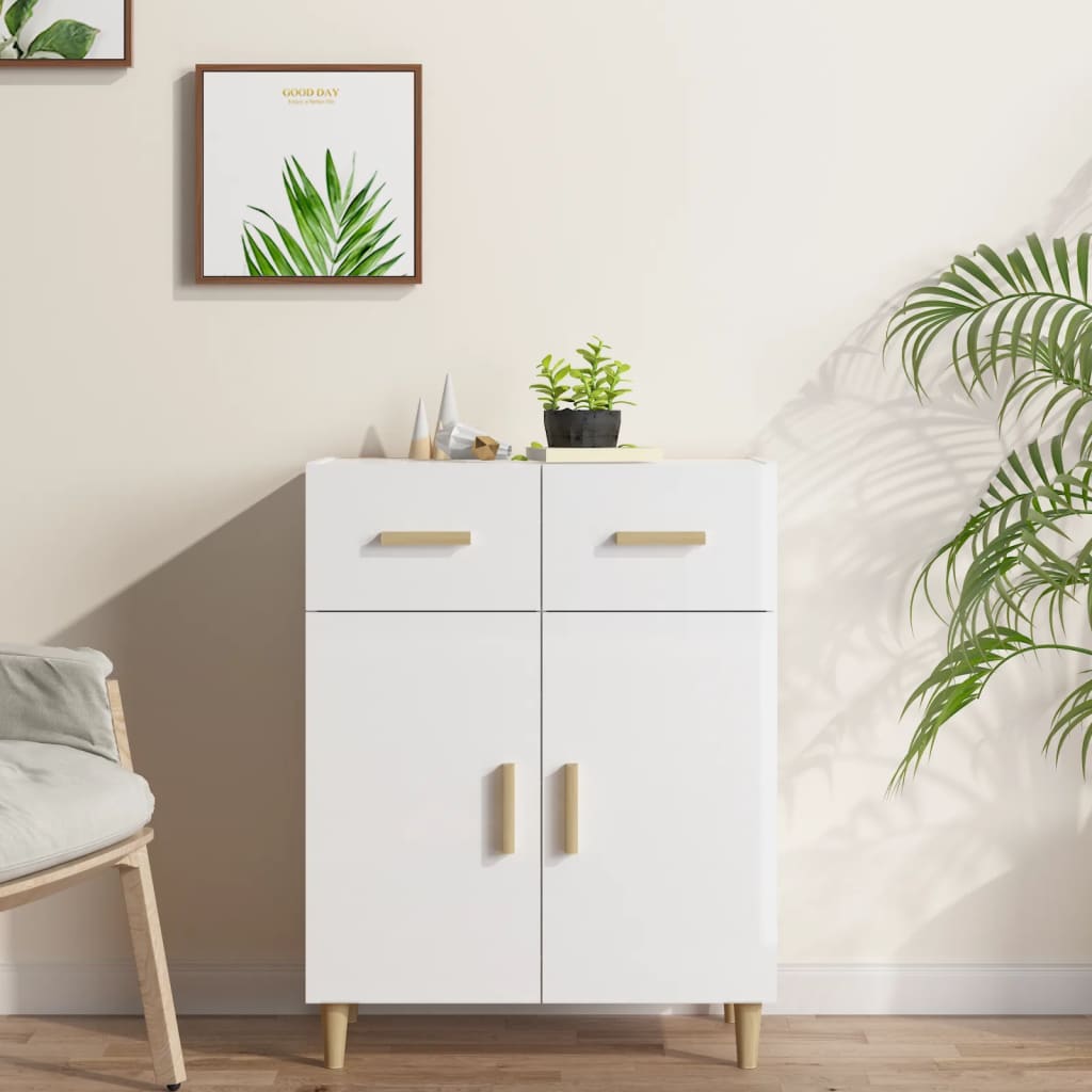 Hochglanz Weißes Sideboard 69,5 cm