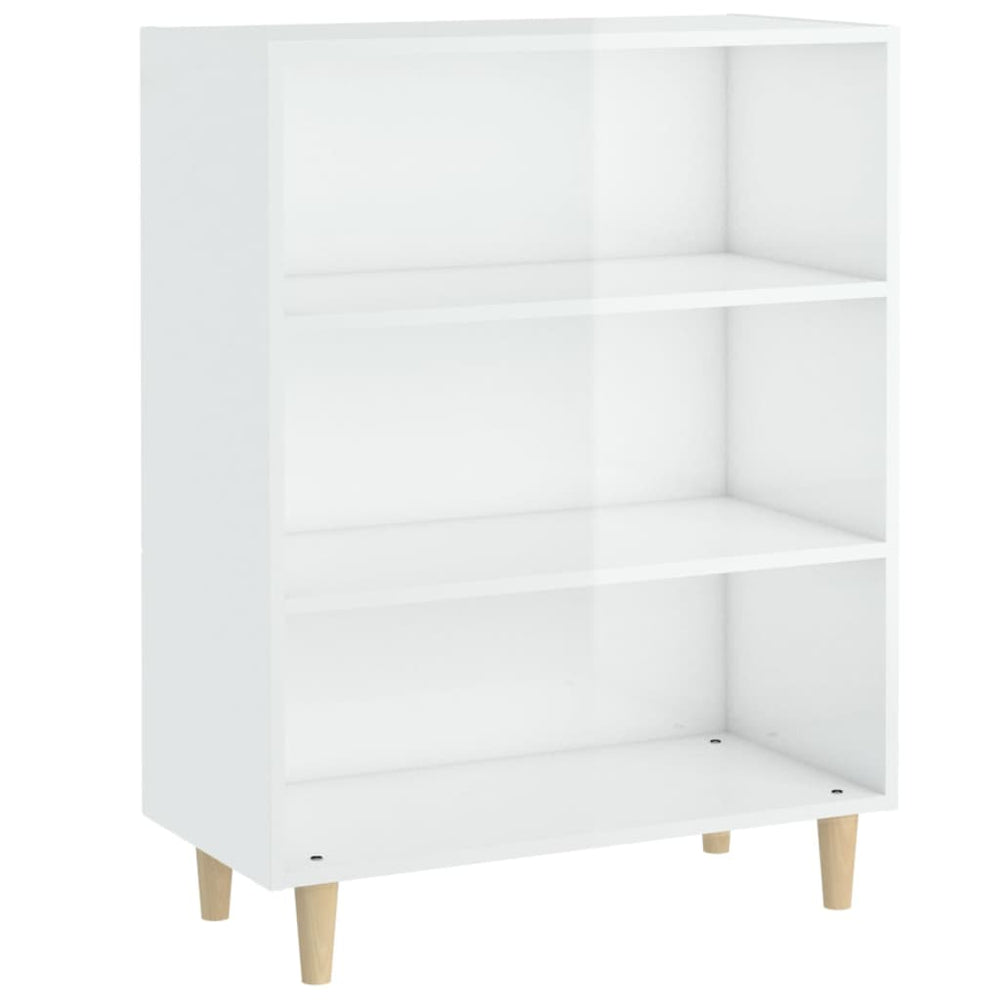 Hochglanz Weißes Sideboard 69,5x32,5x90 cm