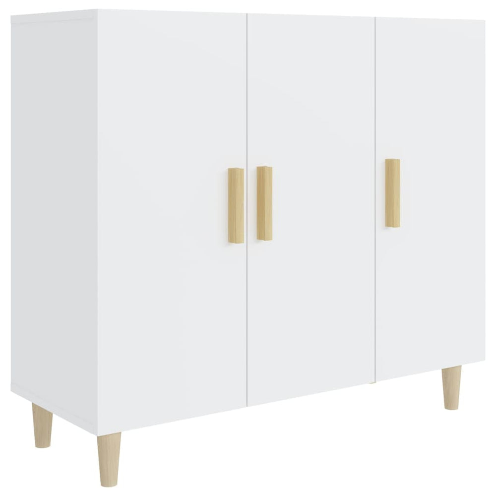 Sideboard Weiß 90x34x80 cm