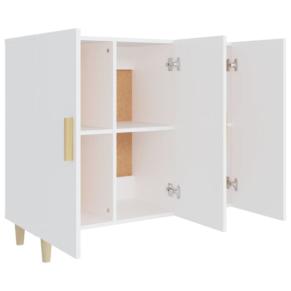 Sideboard Weiß 90x34x80 cm
