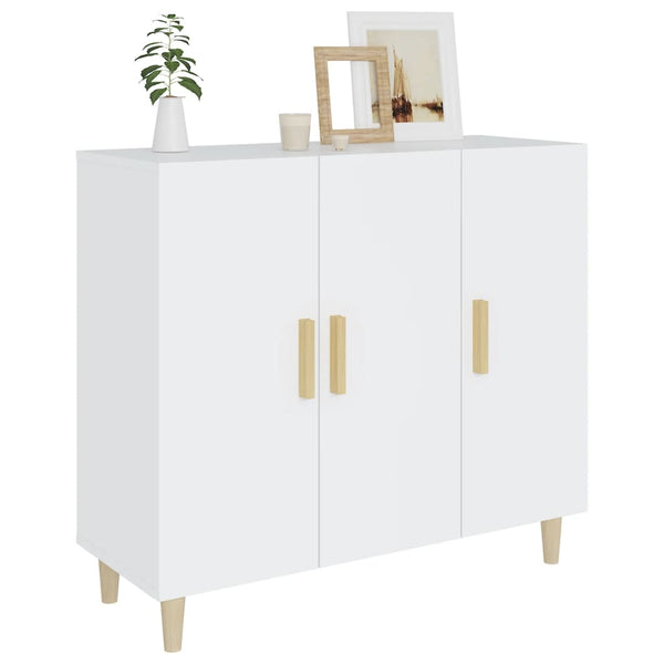 Sideboard Weiß 90x34x80 cm