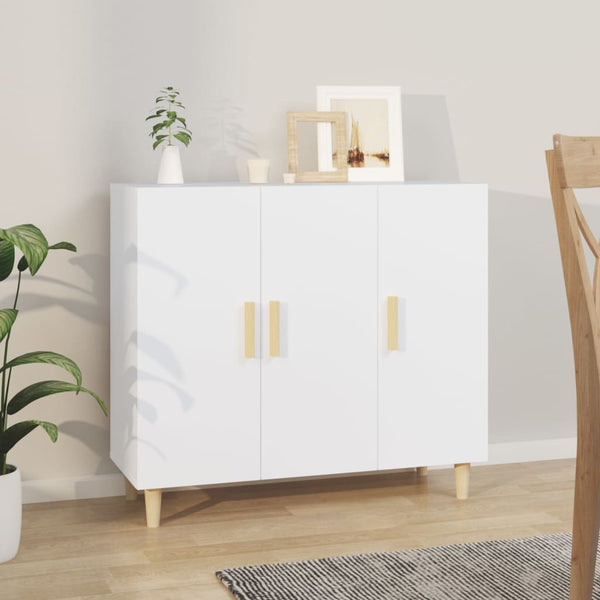 Sideboard Weiß 90x34x80 cm