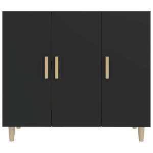 Schwarzes Sideboard 90x80cm Holz