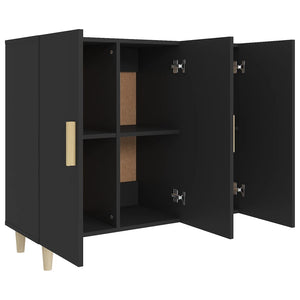 Schwarzes Sideboard 90x80cm Holz
