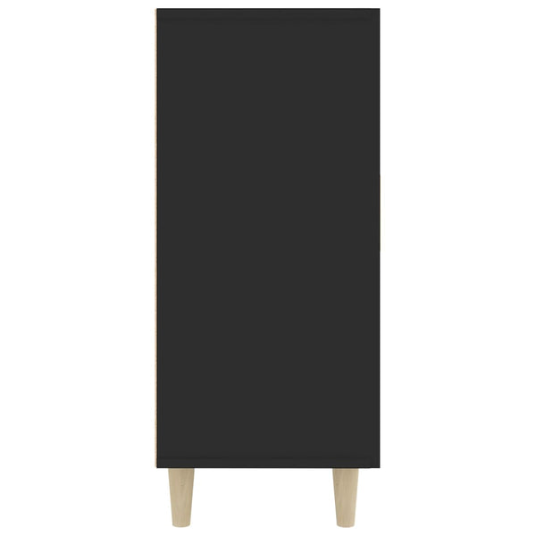 Schwarzes Sideboard 90x80cm Holz