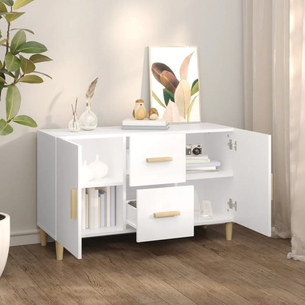 Weißes Sideboard 100 cm Holzwerkstoff