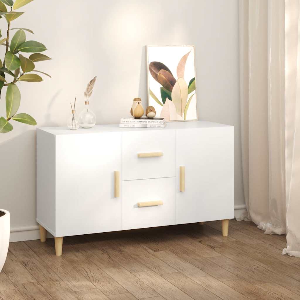 Weißes Sideboard 100 cm Holzwerkstoff