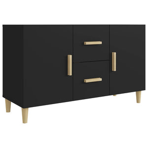 Schwarzes Sideboard 100 cm Holzwerkstoff
