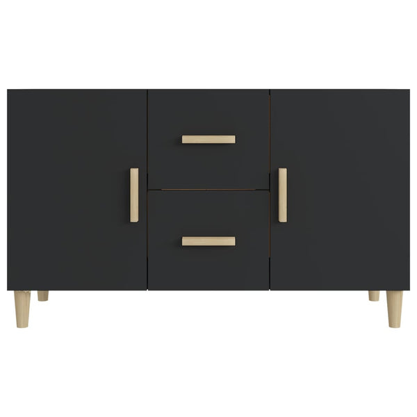 Schwarzes Sideboard 100 cm Holzwerkstoff