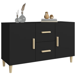 Schwarzes Sideboard 100 cm Holzwerkstoff